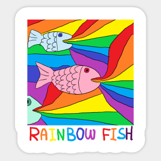 rainbow fish Sticker